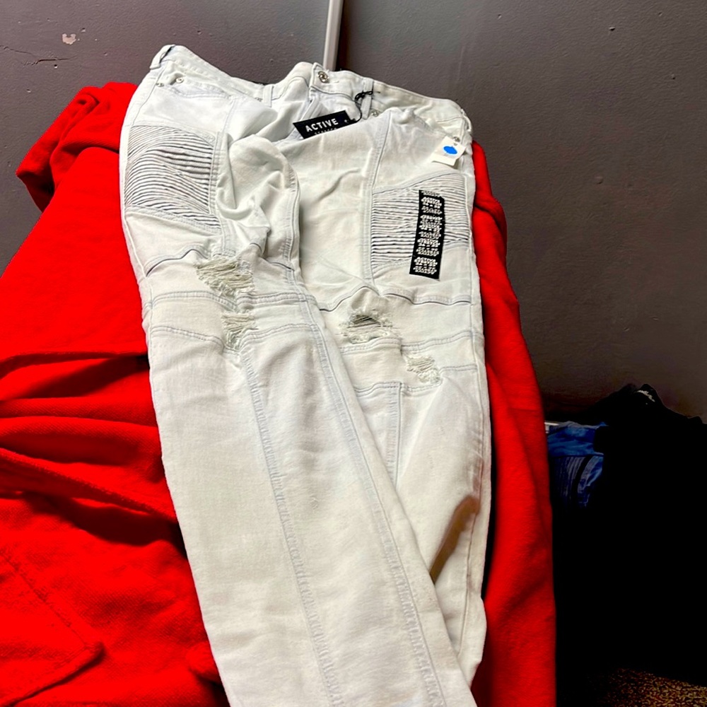 Light blue jeans